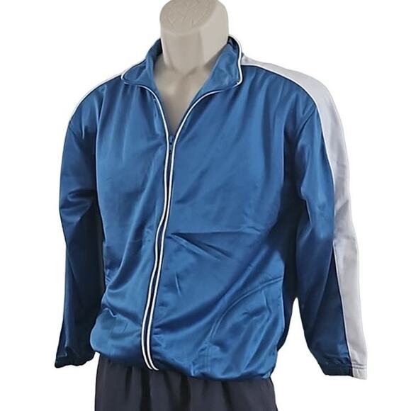 Matrix Boys Blue Tricot Zip Track Jacket Size Large (10-12) Athletic NWOT - Picture 3 of 5